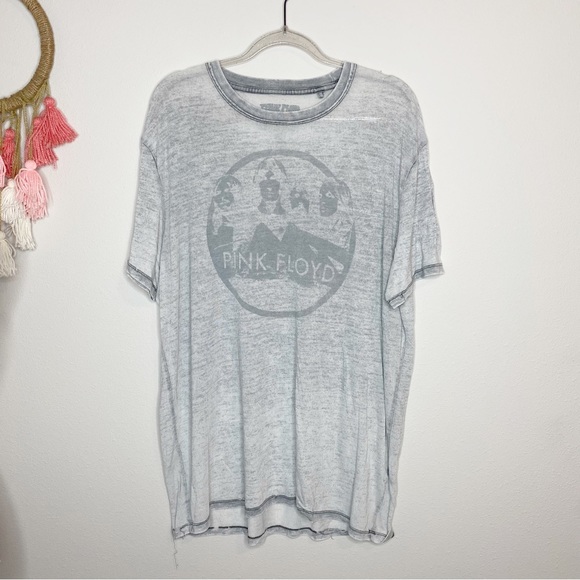 Pink Floyd Grey Burnout Tee - Picture 1 of 7